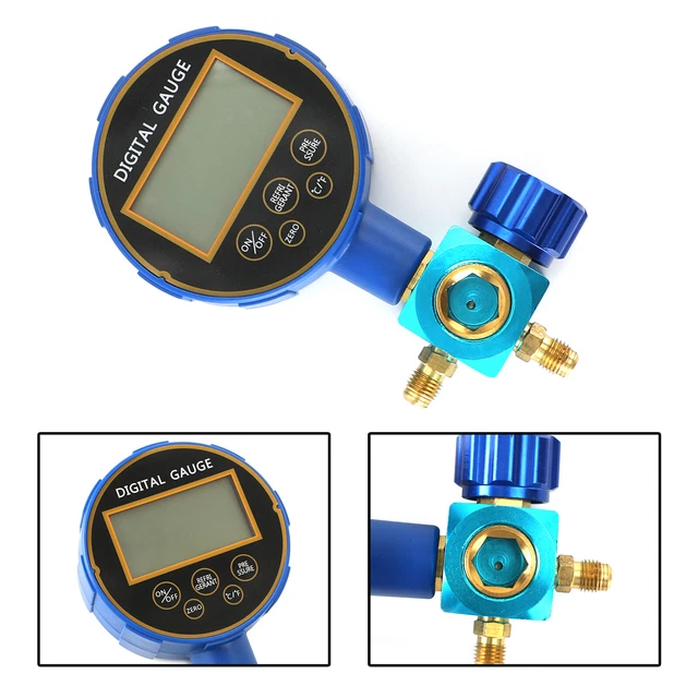Refrigeration HVAC Digital Pressure Gauge Single Manifold Gauge Refrigeration HVAC Digital Pressure Gauge Single Manifold Gauge