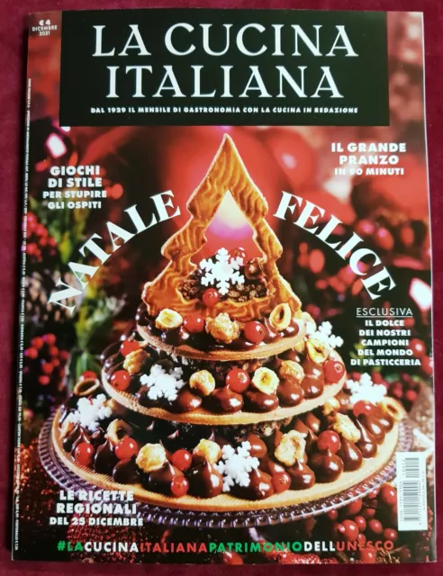 1867 Rivista Cucina Italiana 2021 N 12 Natale Felice Italian Cuisine Christmas