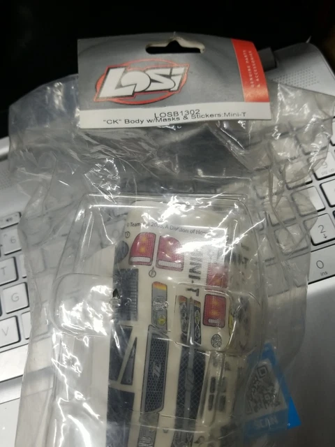 Losi losb 1302 mini ck body w/ mask & stickers new mini T Mini-t