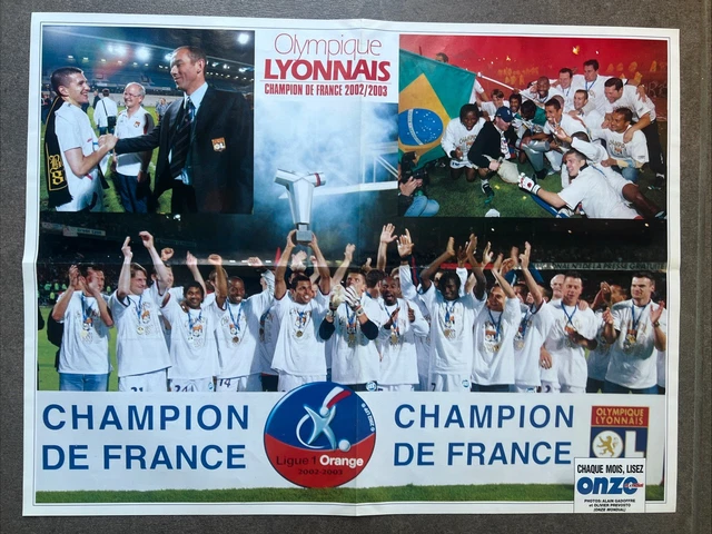 Poster Onze Mondial – OL Saison 1998/1999 + ASSE / Valence – Original