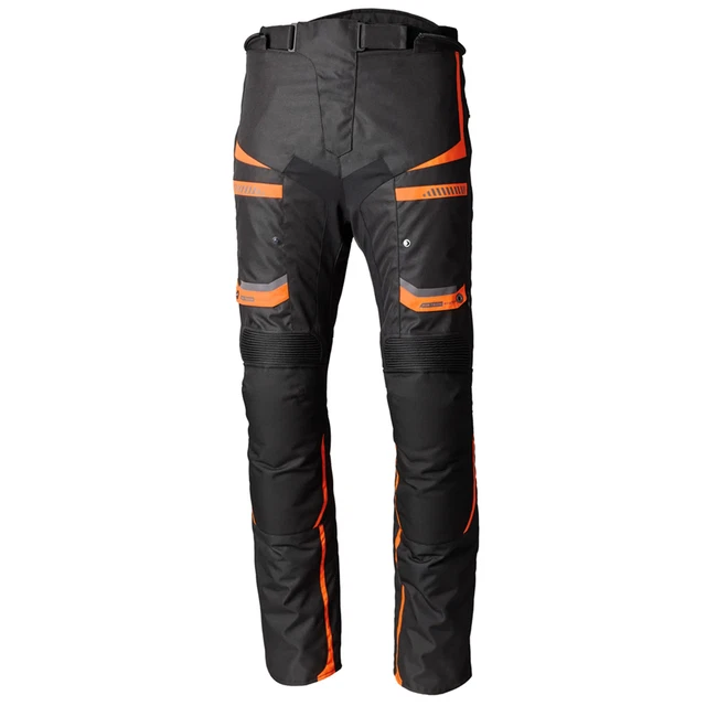RST Maverick Evo Jeans da Moto da Uomo Tessile Regolari - Nero/Arancione