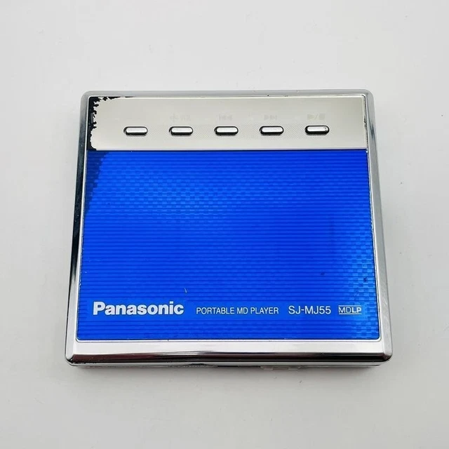 パナソニック MDプレーヤー SJ-MJ10-A ブルー 本物 ジャンク品 青色 パナソニック MDプレーヤー SJ-MJ10-A ブルー 本物 ジャンク品