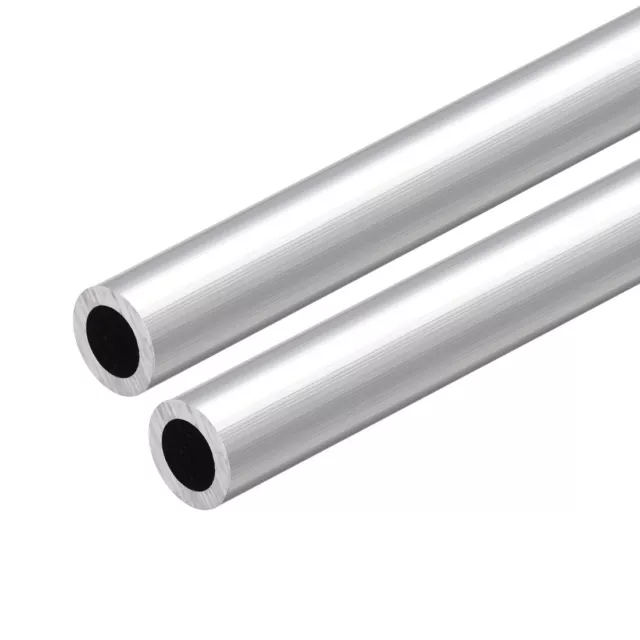 2pcs 6063 Aluminum Round Tube 300mm 12-15mm OD 3mm/8mm Inner Dia Seamless Tubing