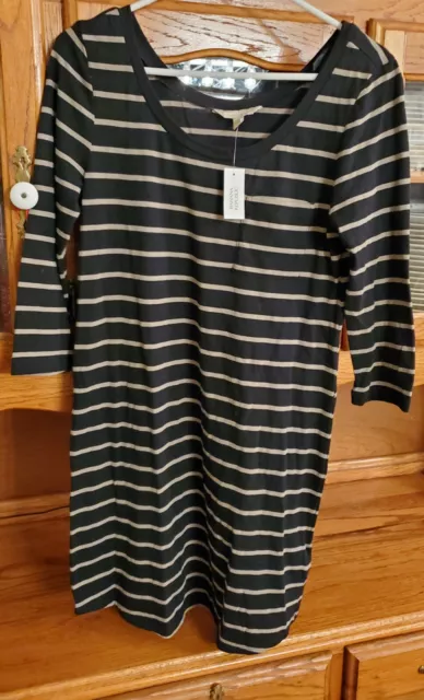 Women's Banana Republic Cotton Stripe Shirt Dress Size Small Nwt