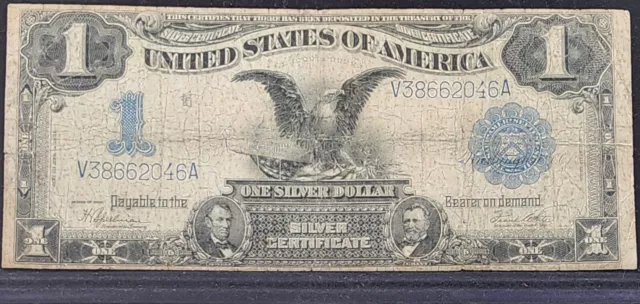1899 black eagle one dollar silver certificate