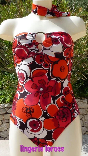 Haut De Maillot De Bain RASUREL - Bonnet B, Taille 85B (INT70B) - Marron - Neuf Avec étiquettes