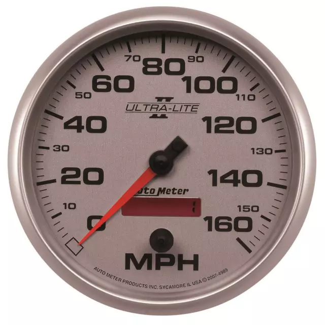 AutoMeter 4989 GAUGE, SPEEDOMETER, 5" , 160MPH, ELEC. PROGRAMMABLE, ULTRA-LITE