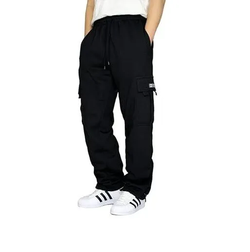 Men's Heavyweight Fleece Cargo Sweatpants - D65