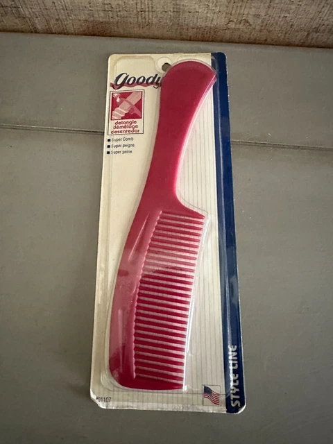Vintage Goody detangle comb Plastic Hair   90s Pocket