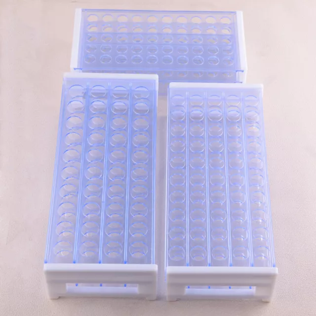 Plastic 3 Layers Lab Test Tube Rack Holder Centrifugal Pipe Stand 40/50 Holes rt