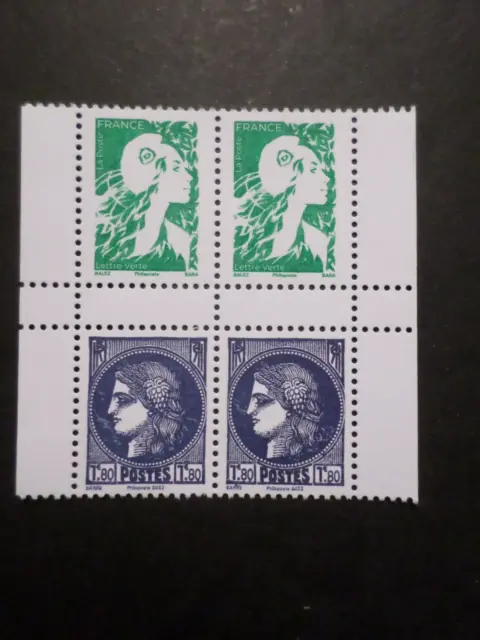 FRANCE 2024 BLOC 4 timbres carnet MARIANNE AVENIR/CERES 1938 neuf** MNH