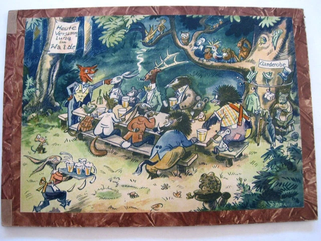 "Lustiges Tierbilderbuch" von Fritz und Charlotte Draheim - Arani-Verlag - 1947