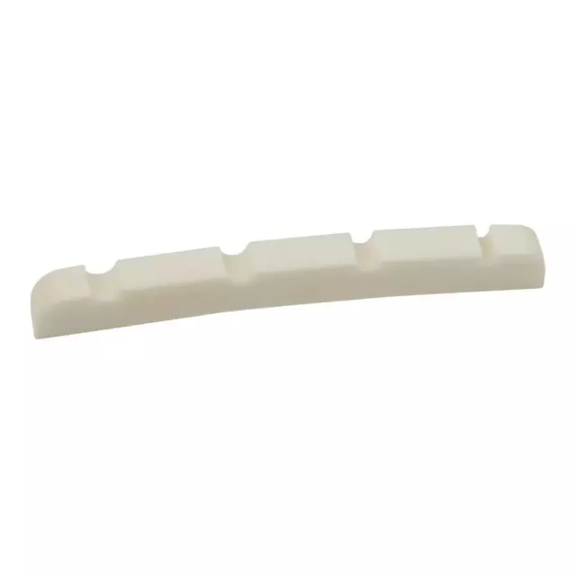 Beige Cattle Bone Guitar Bridge Top Nut for 4 String Electric Bass Guitars