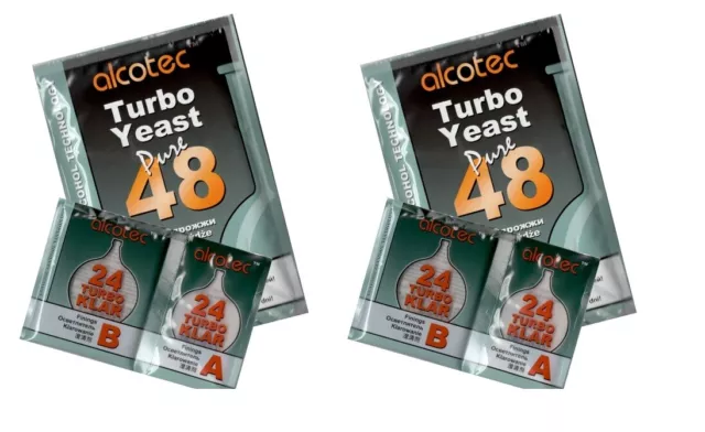 Alcotec 48, Alcotec Turbo klar 24 Turbo Super Yeast spirit alkoho FREE Fast P&P