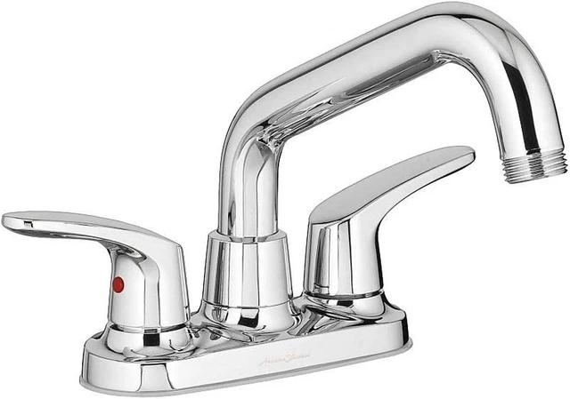 7074240.002 Colony Pro 2-Handle Utility Faucet with Hose End, Polished Chrome