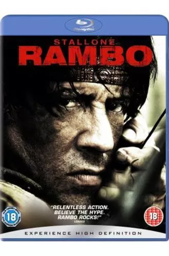 Rambo Blu-Ray (2008) Sylvester Stallone cert 18 Expertly Refurbished Product