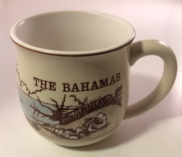 The Bahamas Islands Souvenir Lighthouse Shore Ceramic Coffee Mug Tea Cup - NICE