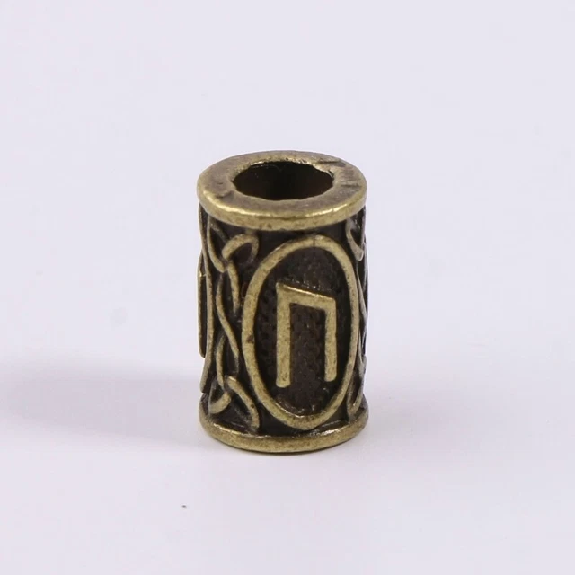 24Pieces/Set Vikings Rune Beard Bead Set Dreadlocks Rings for Dreads Beards DIY