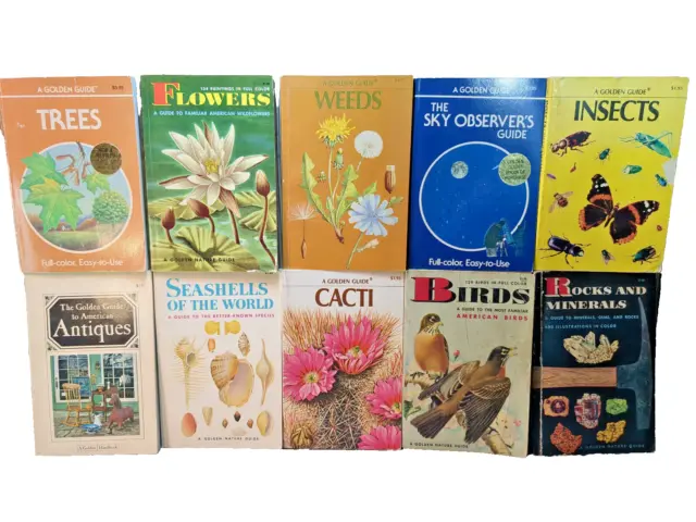 Golden Guide Book Lot of 10 Books