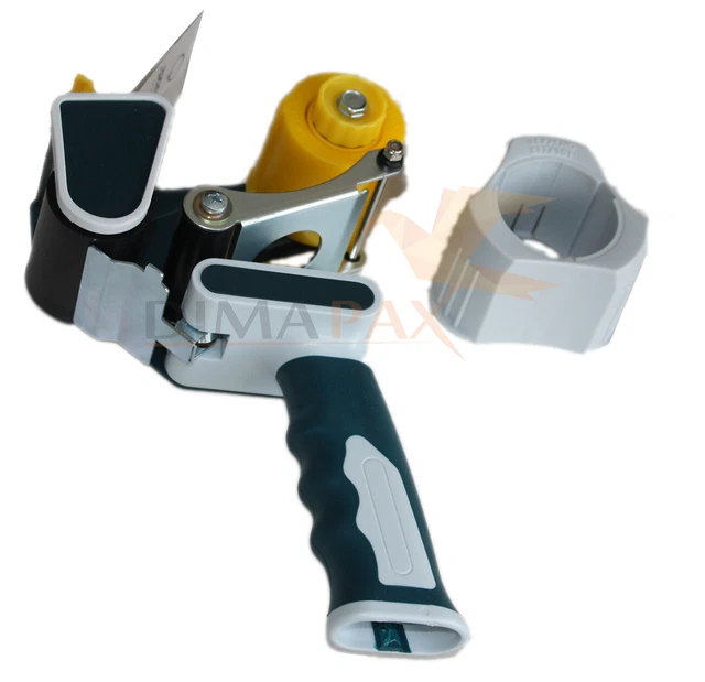 2x Klebebandabroller Profy - Handabroller Mit Bremse Für Paketband Bis 50mm