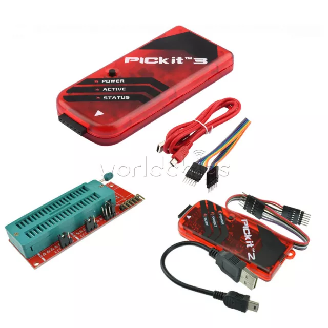 PICkit2 PICkit3 Microchip Original MPLAB PIC In-Circuit Debugger Programmer Kit