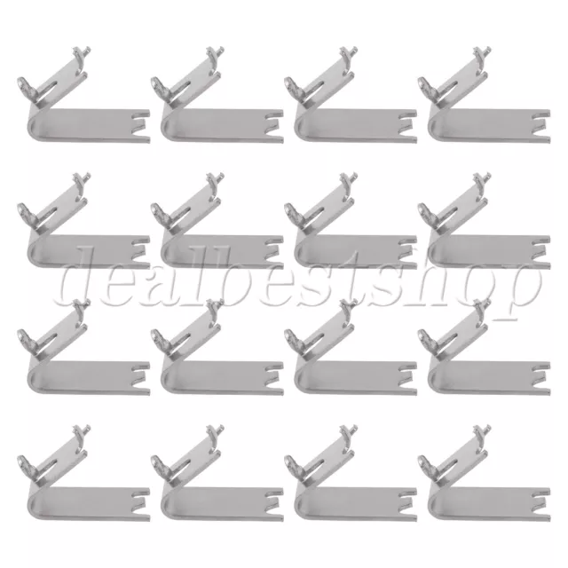 16x Upgrade 920158 Refrigerator Shelf Clip Silver 304 Stainless Steel