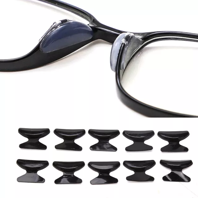 5 Pairs Silicone Anti Slip Silicone Nose Pad for Eyeglasses Sunglasses Glas#w#