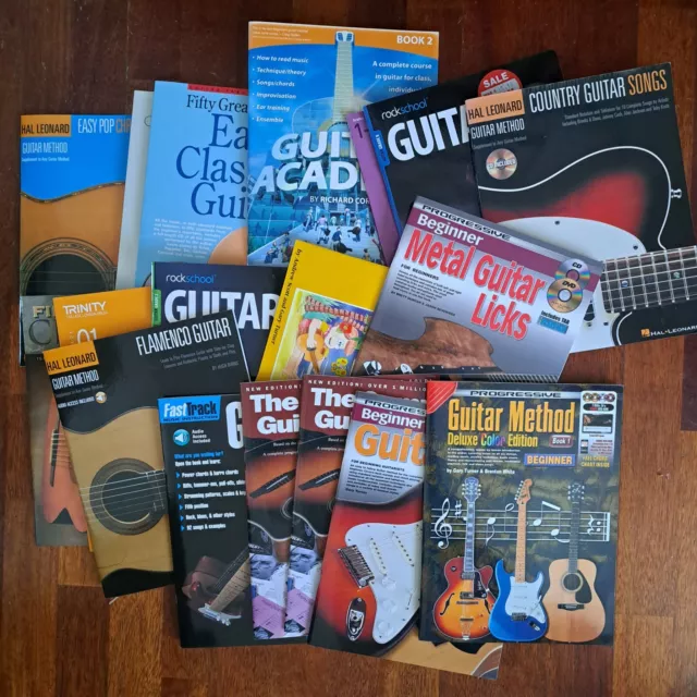 22 New Unused Ex Stock Guitar tuition books