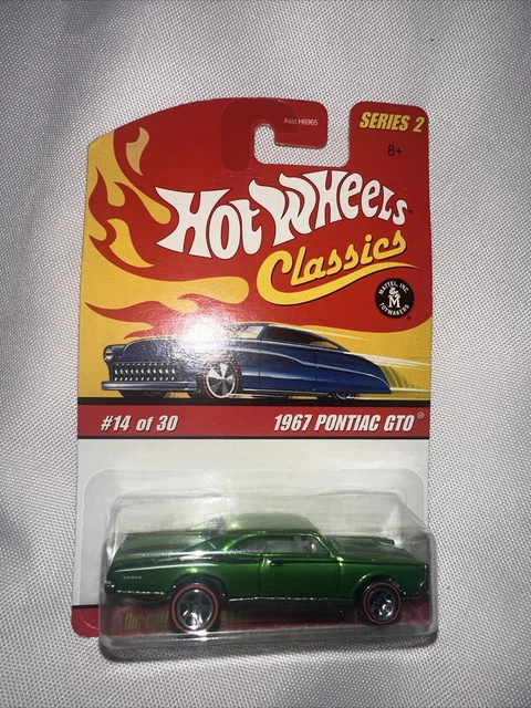 Hot Wheels Classic 1967 Pontiac Gto Séries 2 Redline Wheels