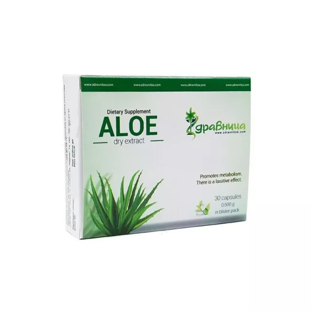 Extrait sec d'Aloe Vera - Poudre - 30 Gélules