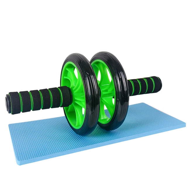2 Wheels Fitness Workout Machines Home Core Ab Trainer Roller