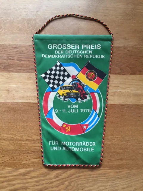 DDR  Wimpel  „Großer Preis der DDR - Juli 1976 - Sachsenring“ 