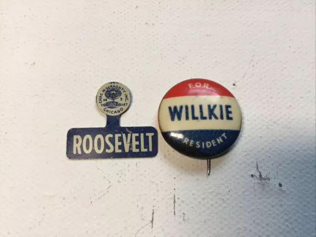 1936 Franklin Roosevelt FDR TAB Presidential Political Campaign Pinback Button