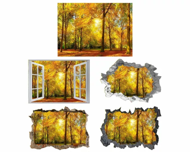 Forest Wall Art - Self Adhesive Wall Sticker, Vinyl Wall Decal ,Wall Decor