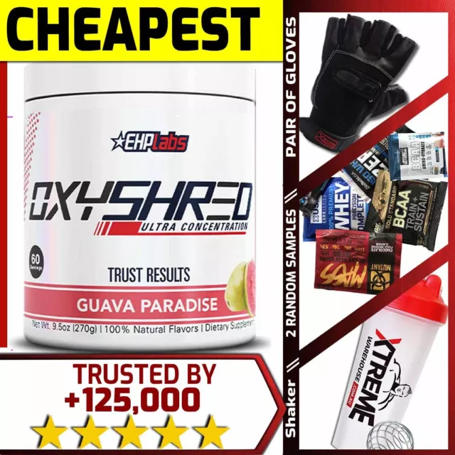 Ehp Labs Oxy Shred 60 Srv // Ehplabs Fat Burner Loss Oxyshred Thermogenic +