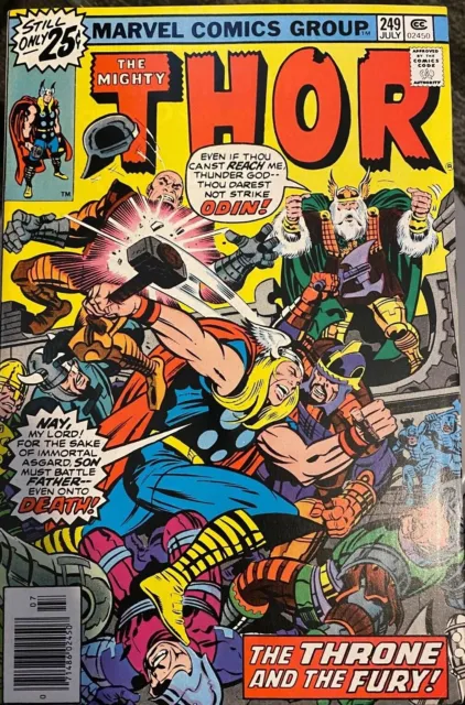 The Mighty Thor No 249 Marvel Comics July 1976  - Ungraded - Excellent Condition