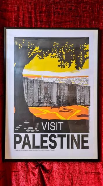 Banksy Walled Off Hotel Visit Palestine Poster