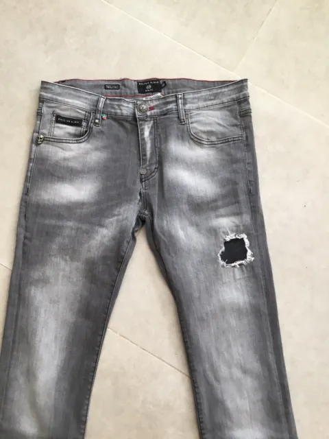Très beau jeans gris Philipp Plein 36 Tbe 2