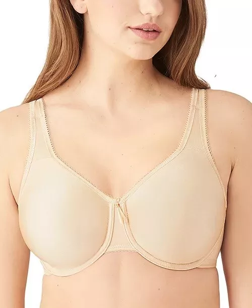 Wacoal 858151 The Net Affect Push Up Underwire Smooth Contour Bra NUDE size  32 D
