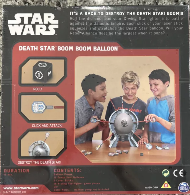 Disney Star Wars Death Star Boom Boom Balloon Spin Master NIB Sealed 2