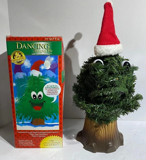 VINTAGE GEMMY DANCING Douglas Fir Animated Talking Singing Christmas