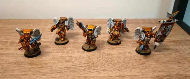 Blood Angels Sanguinary Guard / 5x Space Marines / Warhammer 40k / Well Painted