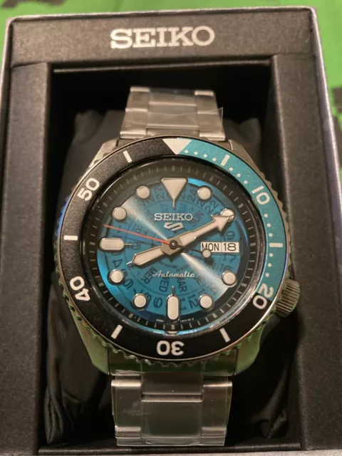 Seiko 5 Sports Skeleton Style Gents Automatic Watch SRPJ45K1 New