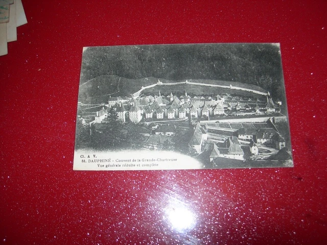 Antique Large Chartreuse General View Isere Postcard