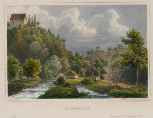 MAYER (*1798) nach SCHUCH (*1843), Klusenstein, um 1840, Sst. Romantik 1800-1849