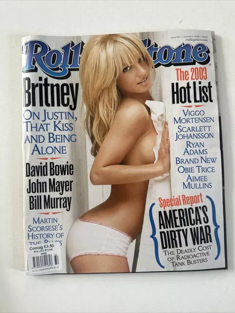 ROLLING STONE Magazine Issue 932 October 2, 2003 Britney Spears.
