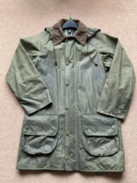 Vintage Barbour Gamefair Jacket S/M With Removable Hood