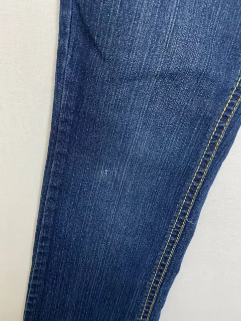 Denim diva maternity jeans size medium women blue straight dark wash denim 2