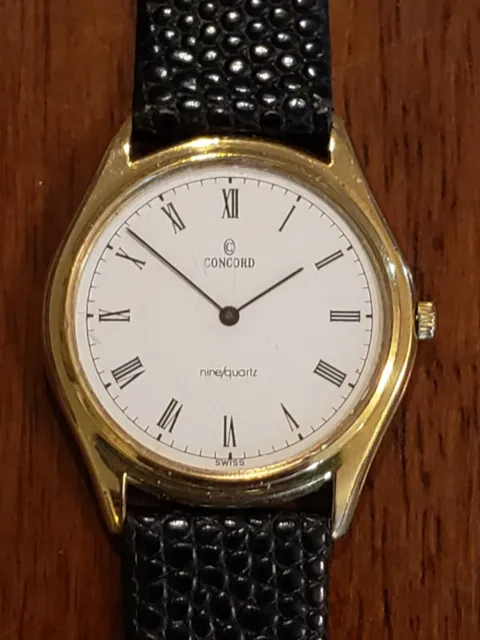 Concord San Remo Watch- One Of The World's Thinnest Watches - New Battery - Runs