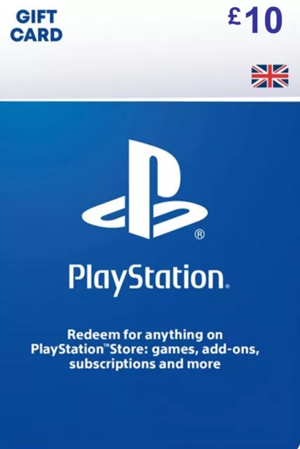 PSN Card UK 10 Pound - £10 PlayStation Network PS5/4/3 Codice digitale - [UK]